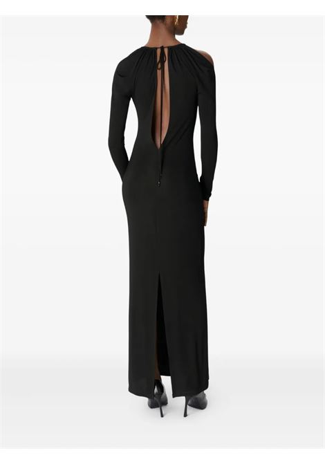 bito lungo draped jersey ls donna nero MARINE SERRE | WDR410ACJER0082BK99